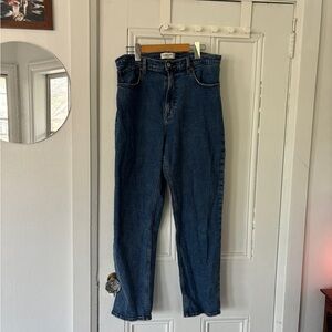 Abercrombie Ankle Straight Ultra High Rise Indigo